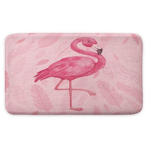 Pink Bath Mat, Cute Flamingo Bath Mats for Bathroom, Modern Art Boho Bath Rugs, Pink Bathroom ...