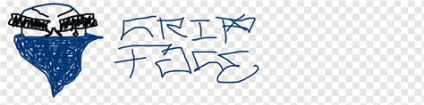 Logo Marca Comportamiento Humano Fuente Graffiti Azul Texto