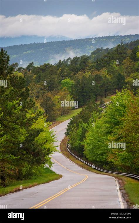 Talimena Scenic Drive Stock Photo Alamy