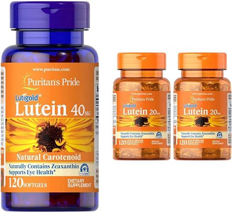 Amazon Puritan S Pride Lutein Mg With Zeaxanthin Softgels