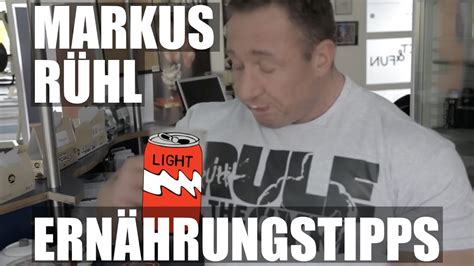 Ernährungstipps mit Markus Rühl YouTube