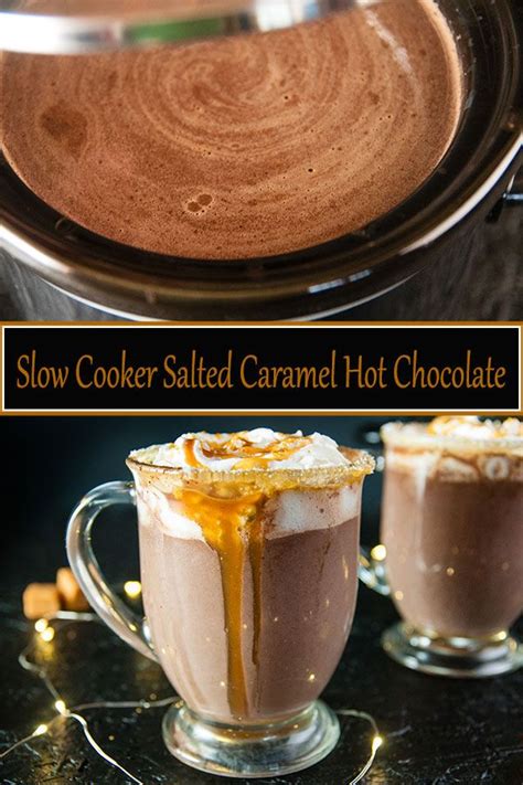 Indulgent Slow Cooker Salted Caramel Hot Chocolate