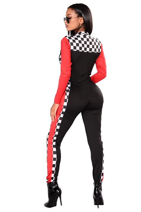 Burning Rubber 3 Piece Costume Set Black Fashion Nova