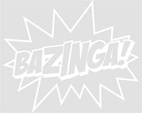 Big Bang Theory "BAZINGA!" Vinyl Decal | Vinyl decals, Custom stickers ...