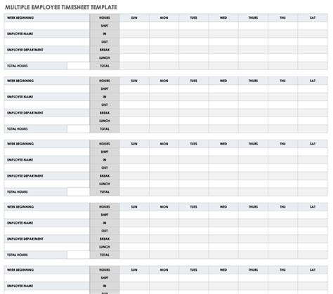 Free Excel Timesheet Templates Smartsheet Bogiolo