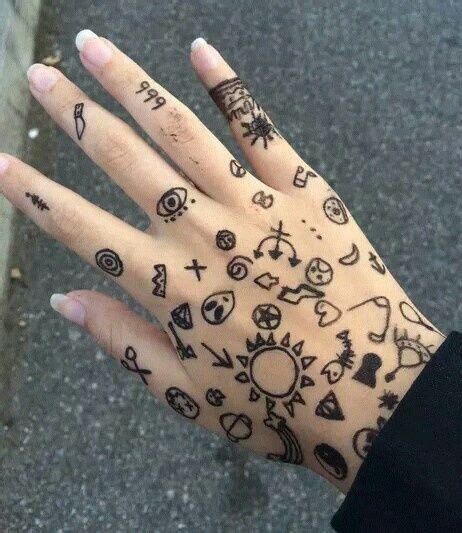 Makeup Style And Beauty Sharpie Tattoos Tattoos Hand Doodles