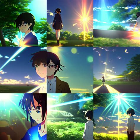 anime stylized lens flare, makoto shinkai | Stable Diffusion