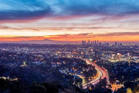 Mulholland Drive Overlooks Scenic Route And Tourist Attractions