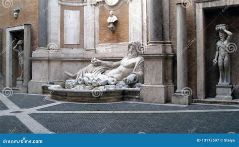 Neptune Statue Capitoline Museum Rome Editorial Photography Image Of