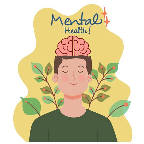 Vector a man healing for celebrate World mental health day illustration 28115826 Vector Art at ...