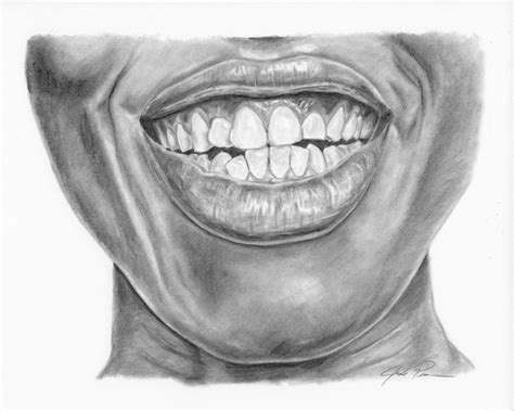 How To Draw Realistic Lips With Teeth | Lipstutorial.org