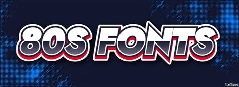 80s Fonts Text Effect and Logo Design Font