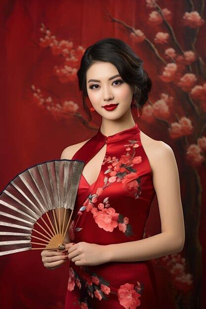 Premium Photo Happy Chinese New Year Asian Woman Wearing Traditional