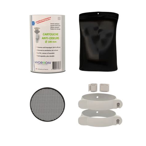 Filtre Anti Odeur Pour Fosse Septique Avec Kit De Montage En Colonne