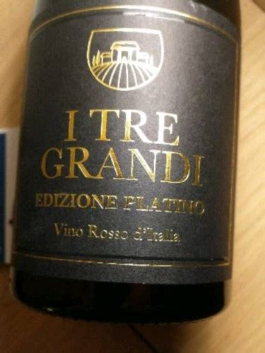 Riolite I Tre Grandi Edizione Platino Rosso Vivino Us