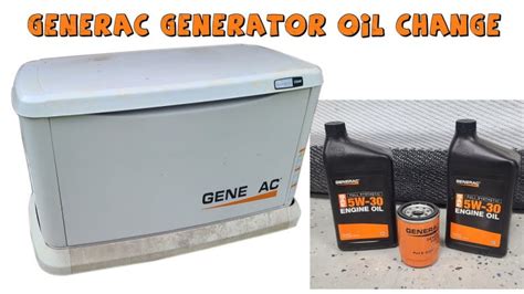 How To Change The Oil In A Kw Generac Generator Generac Maintenance