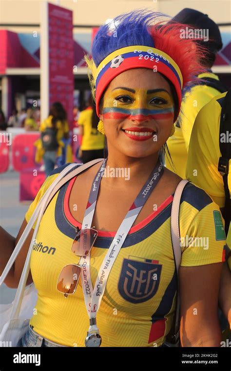 AL KHOR QATAR NOVEMBER 20 Ecuador Fans Prior To The FIFA World