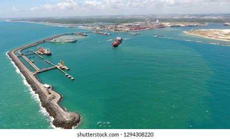 Aerial Images Port Suape Port Operations Stock Photo 1294308223 ...