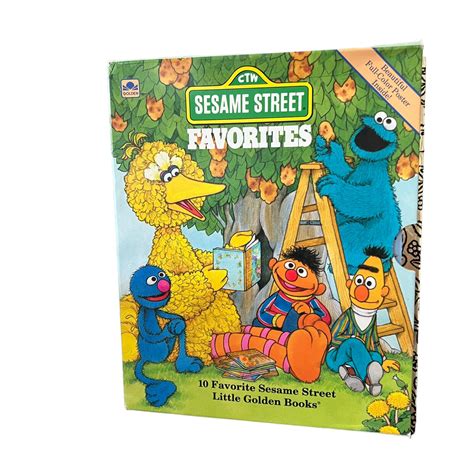 Vintage Set Of Sesame Street Favorites Little Golden Books