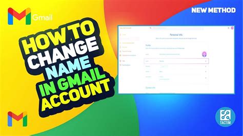 How To Change Name In Gmail Account Update Your Display Name Youtube