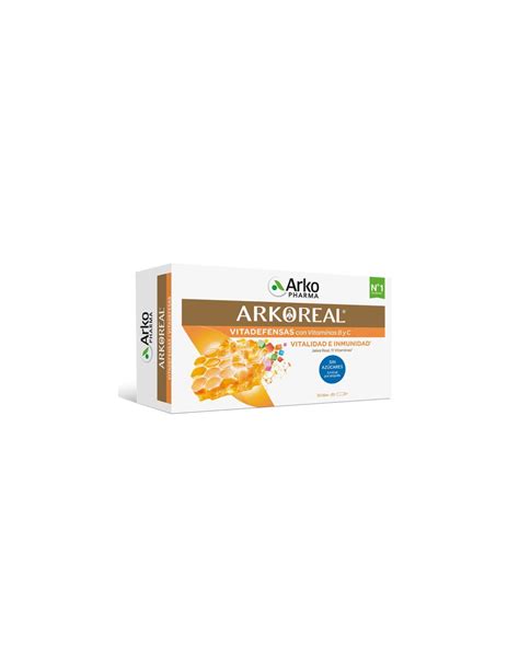 ARKOREAL JALEA REAL VITAMINADA SIN AZUCAR 15 ML 20 AMPOLLAS