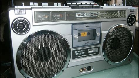 Sharp GF 9191 Vintage Stereo Boombox Demo YouTube