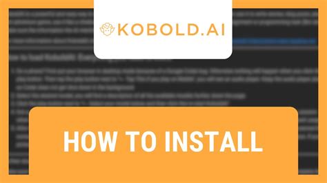 How To Install Kobold Ai Youtube