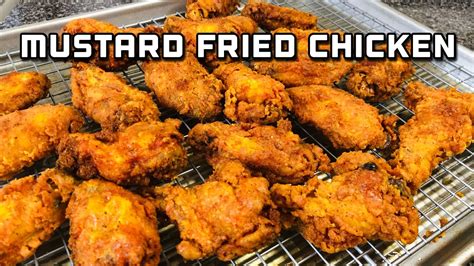 The Best Old School Mustard Fried Chicken Wings Recipe How To Make Mustard Fried Chicken Youtube