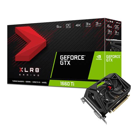 PNY GeForce GTX 1660 Ti XLR8 Gaming Overclocked Edition Single Fan