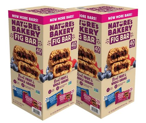 Natures Bakery Healthy Vegan Fig Bar Naturally Baked Variety Pack 2 Oz 40 Count 2 Pack