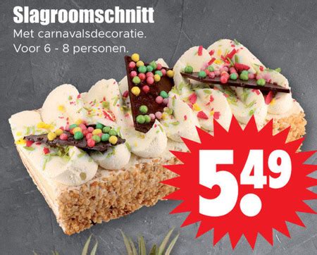 Slagroomschnitte Folder Aanbieding Bij Dirk Details