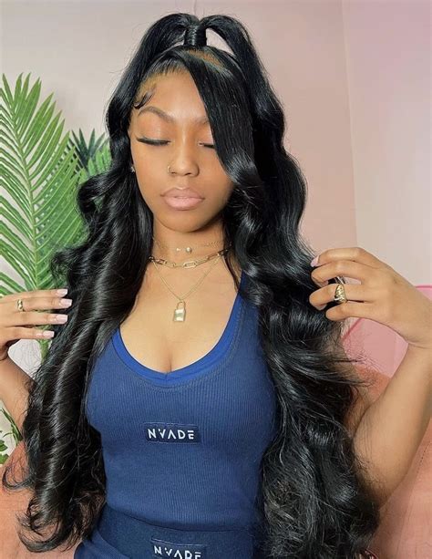 Frontal Wig Hairstyles Sleek Ponytail Hairstyles Quick Weave