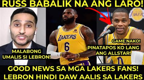 Ayos To Lebron Hindi Pa Aalis Sa Lakers Westbrook Babalik Ang Laro