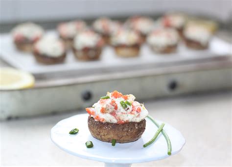 Smoked Salmon Stuffed Mushrooms Gather Lemons