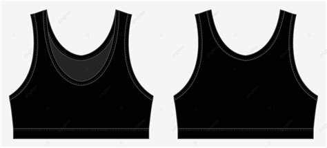 Womens Sports Bra Template Vector Illustration Top Vector Template Vector, Top, Vector, Template ...