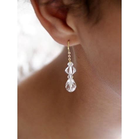 Bijoux Mariage Boucles D Oreilles Mariage En Cristal Adam