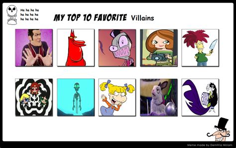 My Top 10 Favorite Villains By Marjulsansil On Deviantart