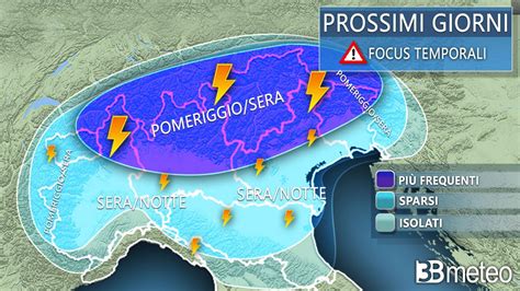 Meteo Nord Prossimi Giorni Tra Sole E Temporali Anche Forti 3B Meteo