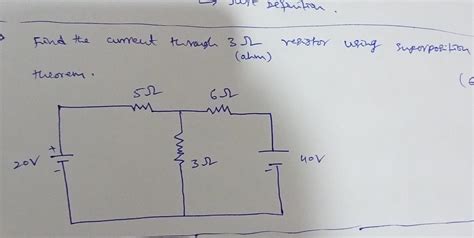 Solved Find the curreut through 3Ω resistor using Chegg