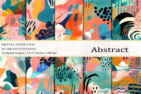 Abstract Digital Papers Graphic By Bonadesigns · Creative Fabrica