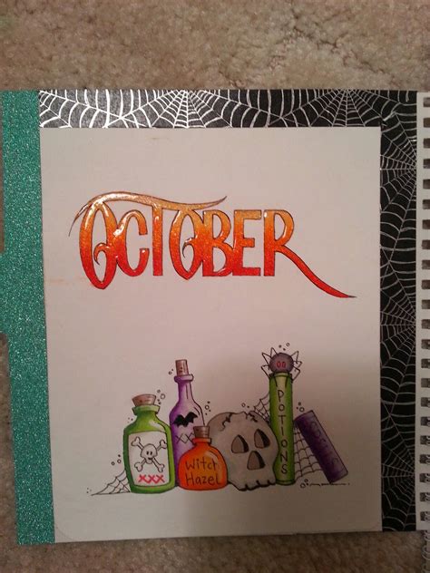 October Doodle Bullet Journal Copic Halloween Washi Tape Wink Of