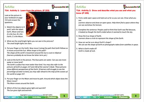 Grade 4 Natural Sciences Technology Term 4 Platinum Activities