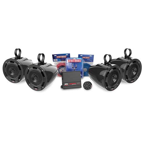 MTX UTV 4 Speaker Package w/ Bluetooth | Side By Side UTV Parts