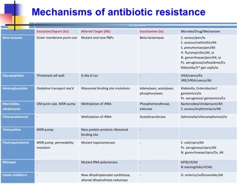 Par Antibiotic Resistance Flashcards Quizlet