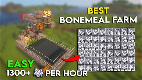 BEST 1 19 BONEMEAL FARM For Minecraft Minecraft Bedrock MCPE Xbox PS4