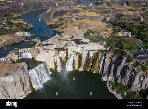 Usa Idaho Twin Falls Shoshone Falls On Snake River Stock Photo Alamy