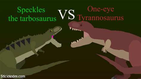 Speckles The Tarbosaurus Vs One Eye Tyrannosaurus Youtube