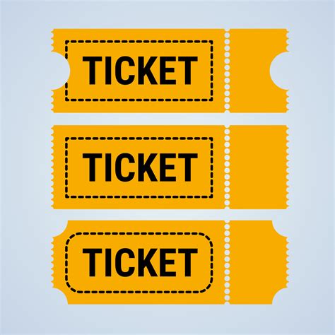 Vector De Plantilla De Ticket Plantilla De Dise O De Entradas En Color