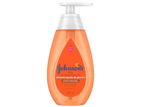 Sabonete Líquido de Glicerina Johnsons Baby Da Cabeça aos Pés 200ml