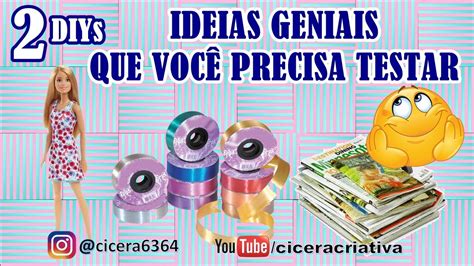 Diys Ideias Geniais Que Voc Precisa Testar Ideias Para